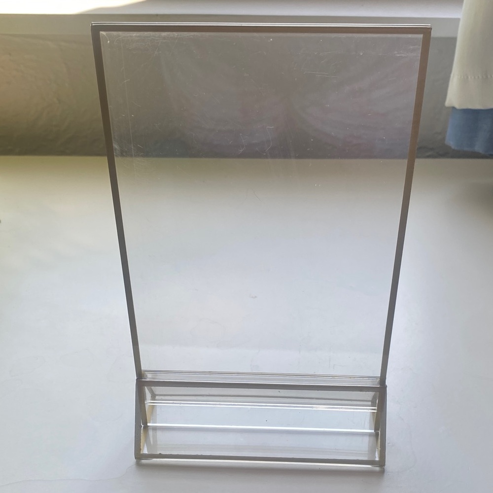 Modern Clear Acrylic Photo Frame -pack of 9